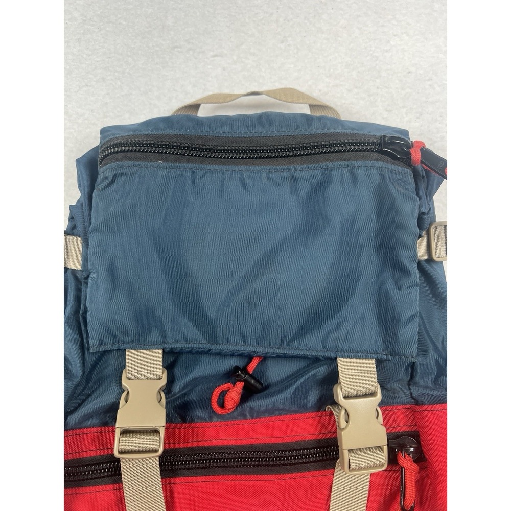 Topo Designs Rover Pack Classic Backpack Navy Blue/Red - Picture 3 of 5
